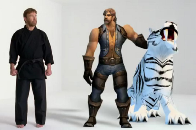 This is a World of Warcraft commercial featuring Chuck Norris This is a World of Warcraft commercial featuring Chuck Norris