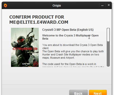9 Genuine Crysis 3 Beta Key