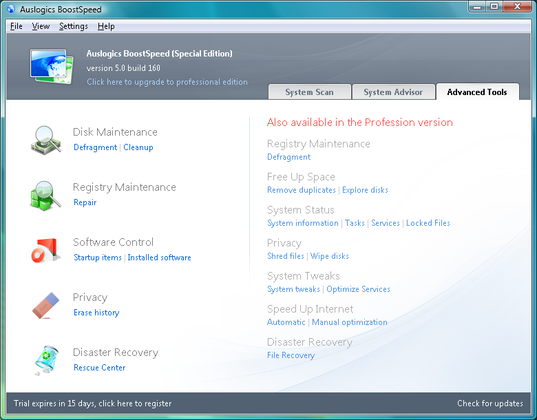 boostspeed Auslogics BoostSpeed 5 SE