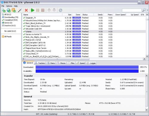 uTorrent -Serenity- mod pack v2 (DHT-Patch, noReport, etc) uTorrent 2.0.2 Build 20165